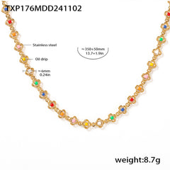 Colorful Enamel Floral Jewelry Separates