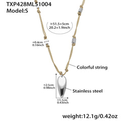 18K Gold-Plated Teardrop Pendant Jewelry
