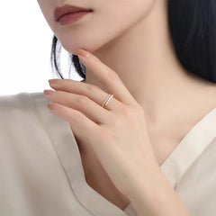 Nicolette Minimalist Pearl Adjustable Ring