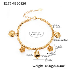 Bell, Ocean or Heart Charm Bracelet