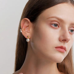Daphne Vintage-Inspired Pearl Stud Earrings No. 308027