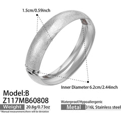 18K Gold-Plated Textured Wide Cuff Bracelet