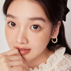 Nadine Pearl Round Stud Earrings