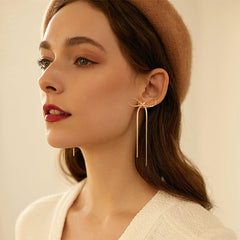 Nicolette Bow Drop Earrings