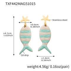 18K Gold-Plated Ocean Charm Jewelry Separates