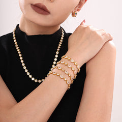 Geometric Cubic Zirconia Bracelet Designs