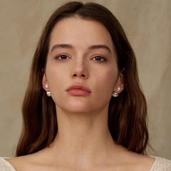 Camille Brushed Starburst Stud Earrings