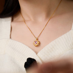 Nadine Vintage-Inspired Amethyst Crystal Necklace
