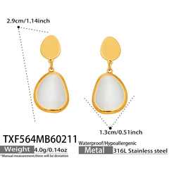 Color Cat-Eye Teardrop Jewelry