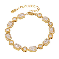 Geometric Cubic Zirconia Bracelet Designs