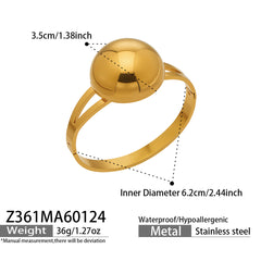 18K Gold-Plated Open Geometric Bangle Bracelets