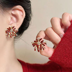 Nadine Pavé Starburst Stud Earrings