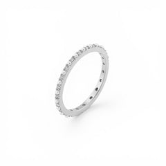 Nicolette Dainty Pearl Pavé Adjustable Ring