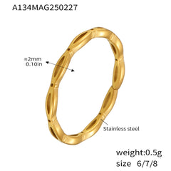 Interlocking-Detail Adjustable Open Rings