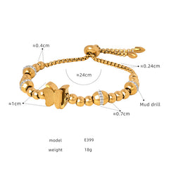 Beaded & Charm Stainless Steel Bracelets