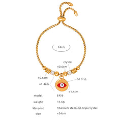 Colorful Eye Charm Bracelet