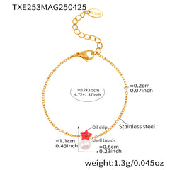 Star & Shell Pearl-Look Necklace, Bracelet, Ring & Earrings
