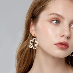 Camille Openwork Floral Stud Earrings