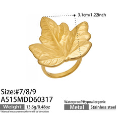 Sculptural Flower, Leaf or Sun Ring