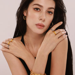 Smooth Rounded Stainless Steel Band Ring