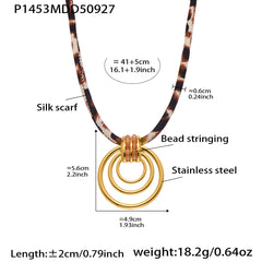 18K Gold-Plated Geometric Pendant Necklaces