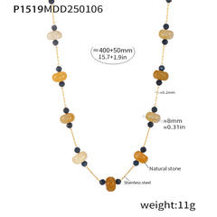 Natural Stone Beaded Necklace