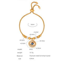 Colorful Eye Charm Bracelet