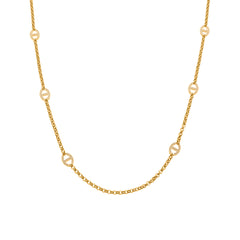 18K Gold-Plated Open Link Long Necklace