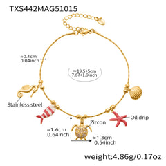 18K Gold-Plated Ocean Charm Jewelry Separates