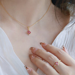 Marielle Romantic Clover Choker Necklace