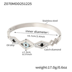 Cubic Zirconia Clasp Bangle Designs