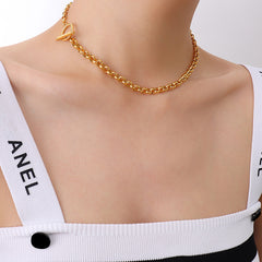 Toggle Clasp Stainless Steel Chain Necklace