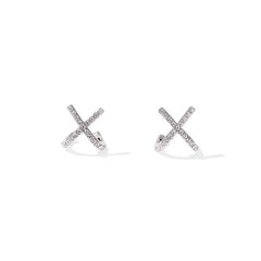 Marielle Pavé Initial Stud Earrings