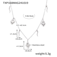 18K Gold-Plated Mixed Charm Necklace or Bracelet