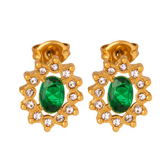 Faceted Accent Necklace or Stud Earrings