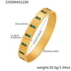 Faceted Accent and Cubic Zirconia Bangle Designs