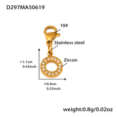 Cubic Zirconia Charm Rope Cuff or Pendant