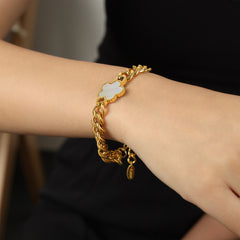 Flower Accent Necklace or Bracelet