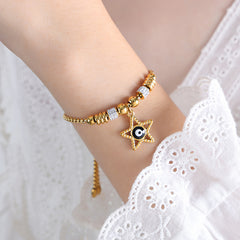 Colorful Eye Charm Bracelet