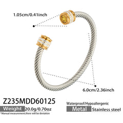 Cubic Zirconia Open Cuff Bracelet Designs