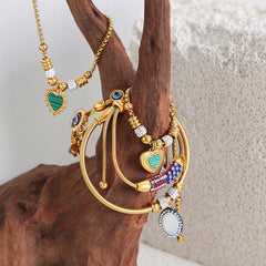 18K Gold-Plated Charm Bracelet or Bangle