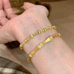 Nicolette Vintage-Inspired Bamboo Bangle Bracelet