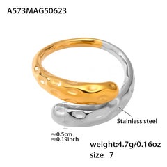 Gold-Tone Sculptural and Stone Ring Designs