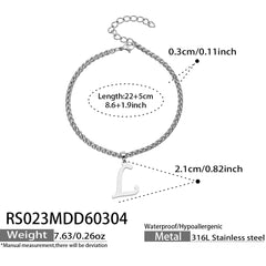 Initial Pendant Anklet