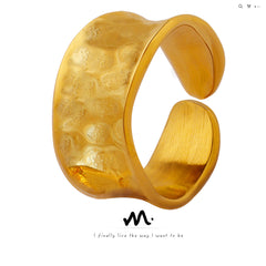 Hammered Open Band Ring