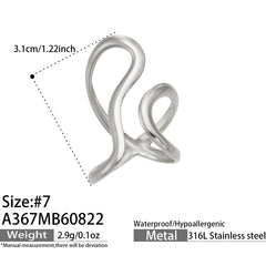 18K Gold-Plated Sculptural Open Ring Collection