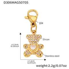 Heart & Flower Charm Necklace, Bracelet & Pendants