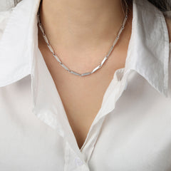 Textured Geometric Necklace Collection