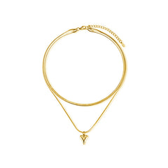 Nicolette Heart Layered Necklace