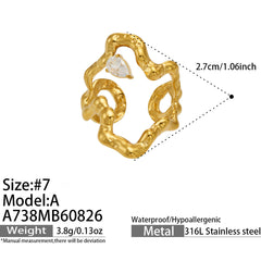Irregular Open Ring Collection